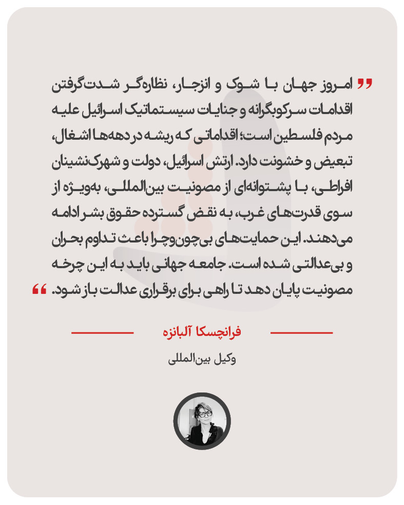فرانچسکا آلبانزه - وکیل بین‌المللی