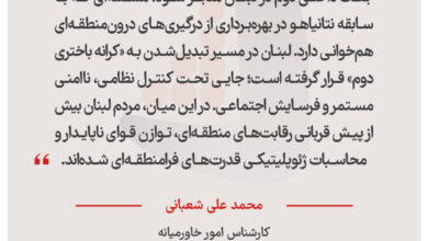 محمد علی شعبانی- کارشناس امور خاورمیانه