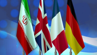 پرچم کشورهای ایران و فرانسه و انگلیس و آلمان