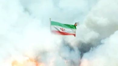 پرچم ایران در دود _ اطلس دیپلماسی