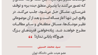 سید محمد حسینی – عضو هیئت علمی دانشگاه تهران