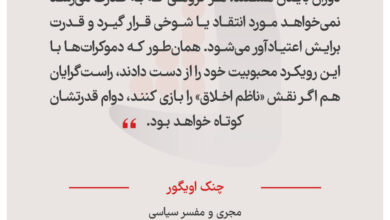 چنک اویگور - مجری و مفسر سیاسی