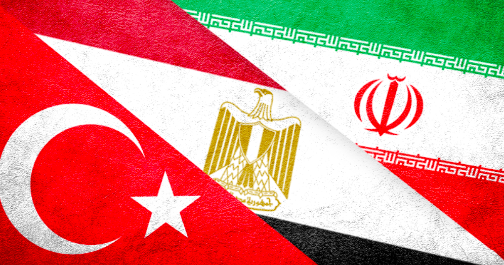پرچم ایران - ترکیه - مصر _ اطلس دیپلماسی