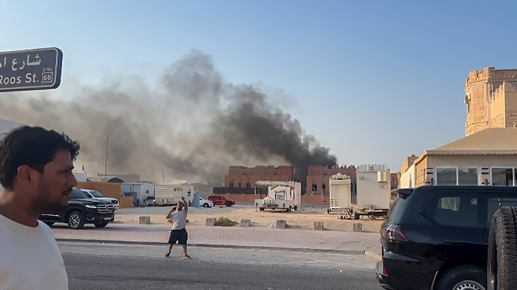 محل اصابت موشک اسرائیل