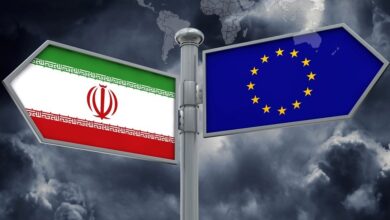 پرچم اتحادیه اروپا و ایران _ اطلس دیپلماسی