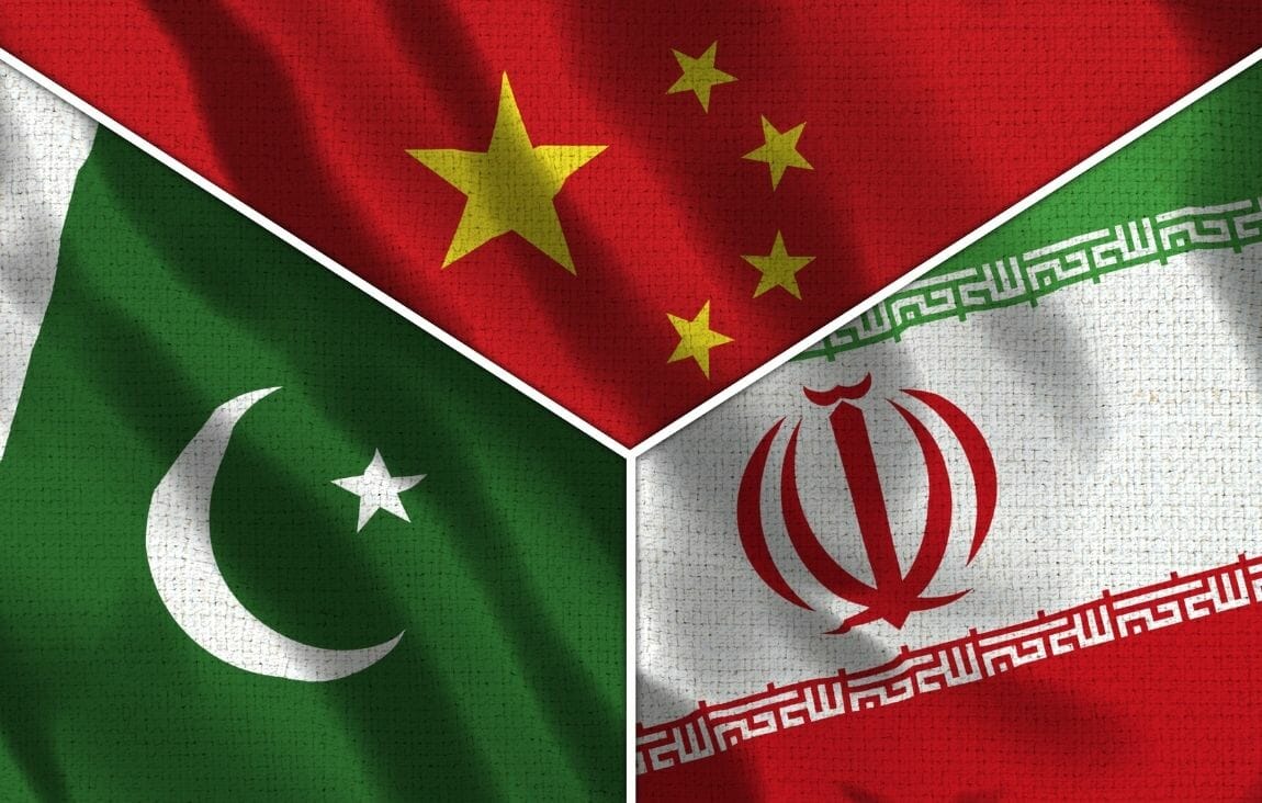 پرچم چین - ایارن - پاکستان _ اطلس دیپلماسی