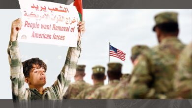 اعتراض نوجوان عراقی برای خروج آمریکا از عراق