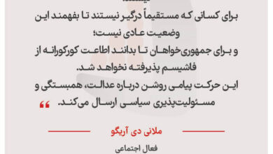 ملانی دی آریگو – فعال اجتماعی