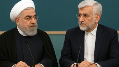 علی لاریجانی و حسن ورحانی _ اطلس دیپلماسی