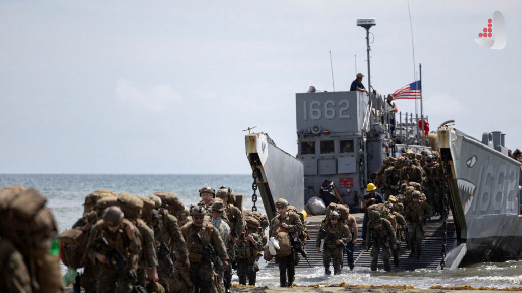 کشتی و سربازان آمریکایی _ اطلس دیپلماسی