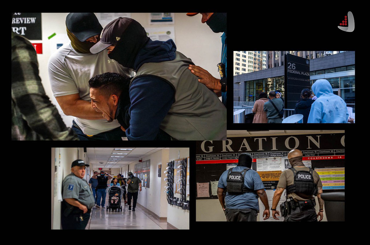 تصاویر بازداشت شدگان در آمریکا _ اطلس دیپلماسی