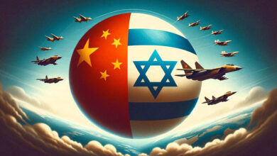 پرچم اسرائیل و چین و در کنار آن چندین جنگنده _ اطلس دیپلماسی