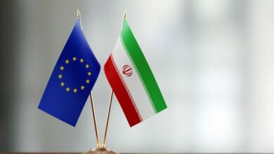 عکس اتحادیه اروپا و پرچم ایران _ اطلس دیپلماسی