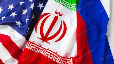 پرچم ایران، روسیه و آمریکا _ اطلس دیپلماسی