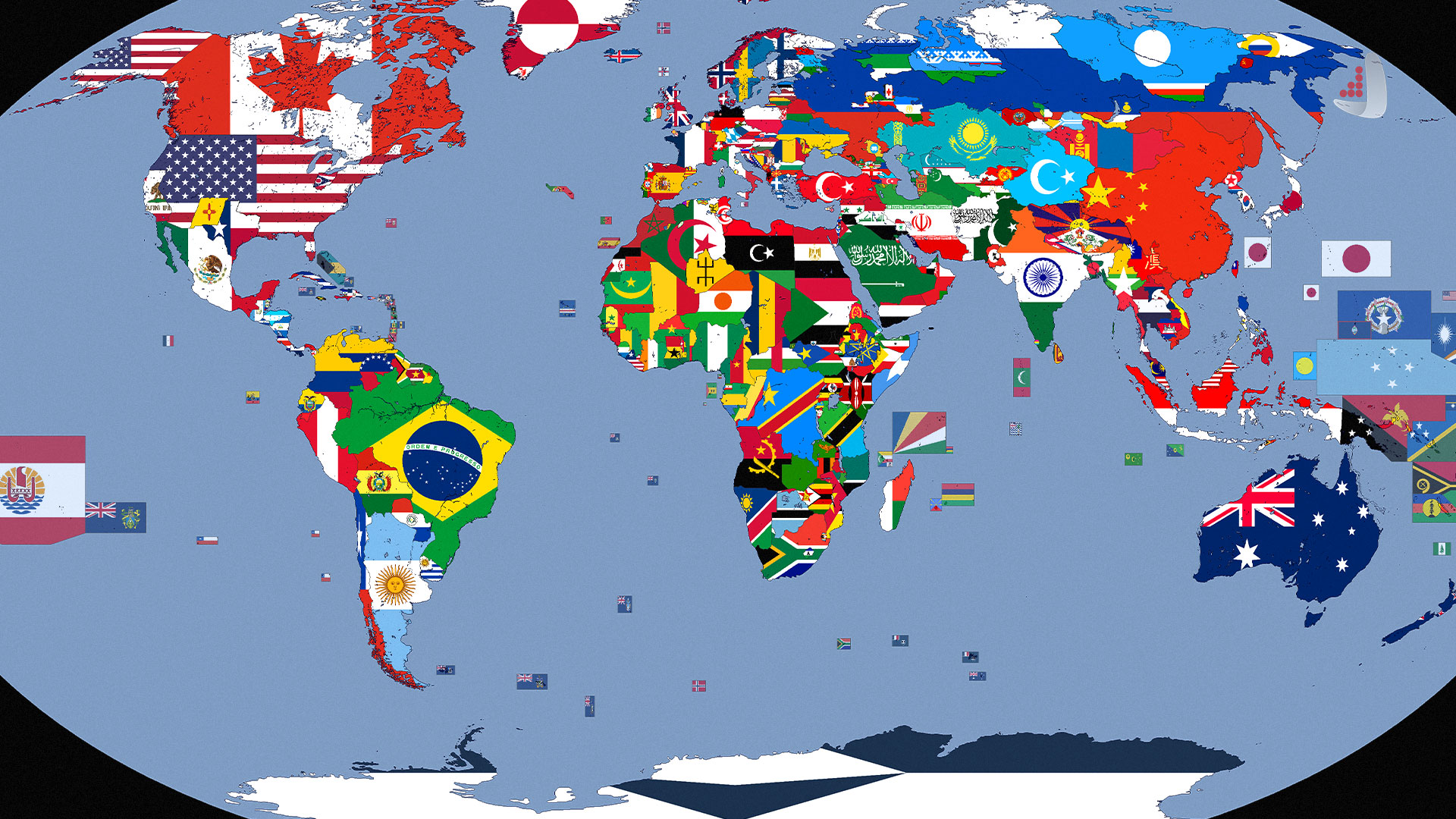 تصویری از نقشه کره زمین _ اطلس دیپلماسی