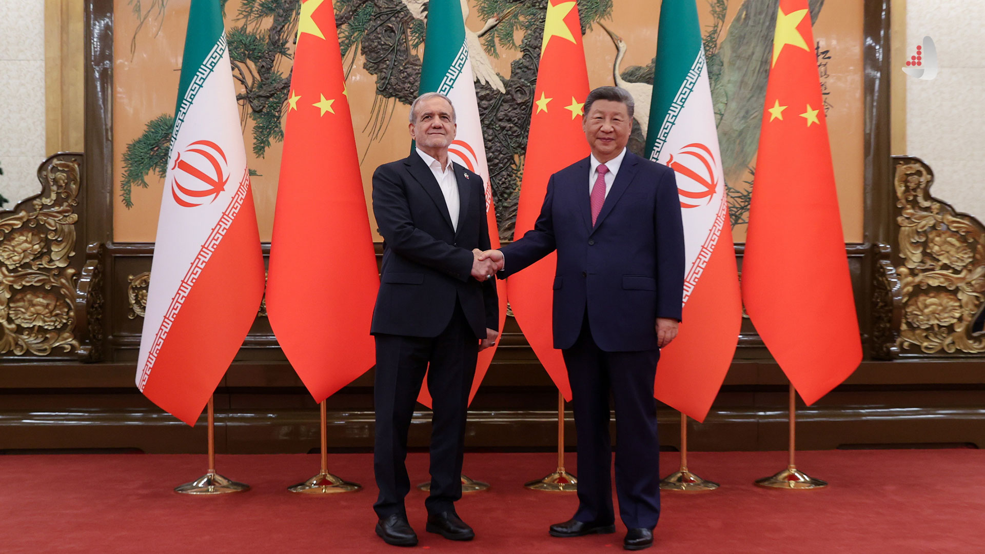 دیدار روسای جمهور ایران و چین