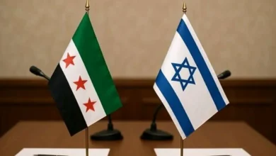پرچم اسرائیل و سوریه