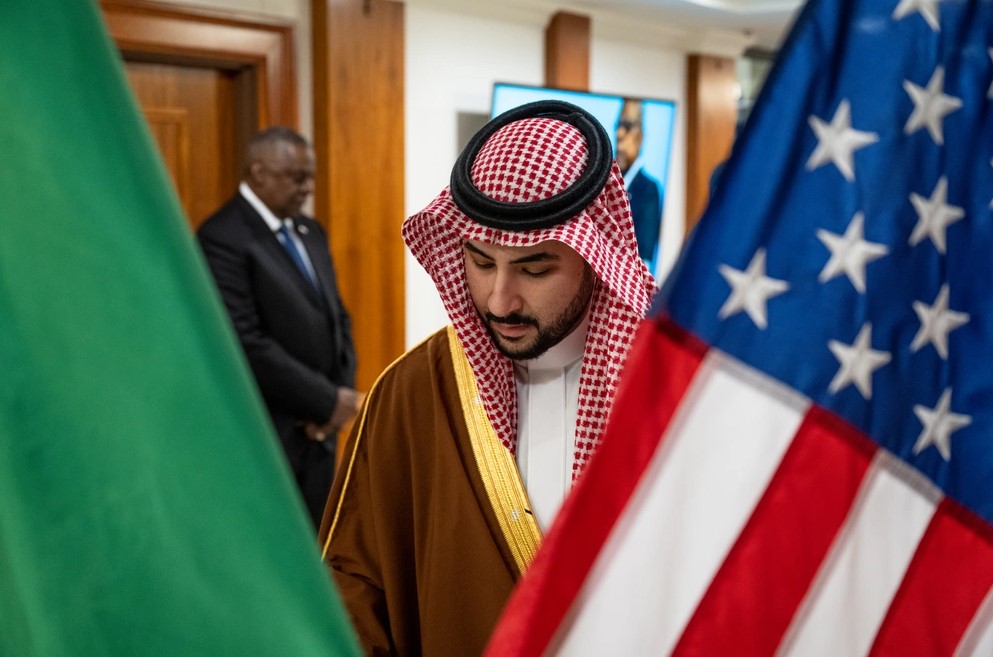 خالد بن سلمان وزیر دفاع عربستان در سفر به آمریکا