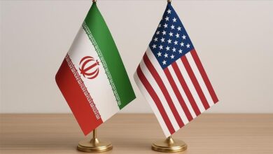 iran and USA flags