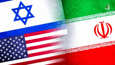 پرچم ایران، آمریکا، اسرائیل