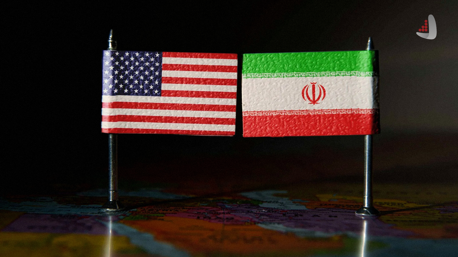 پرچم ایران و آمریکا