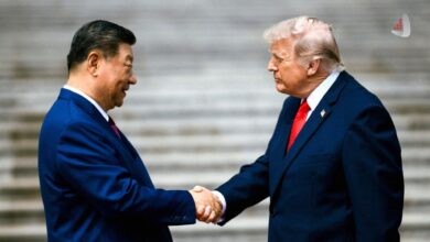 دست دادن ترامپ شی جینگ پینگ