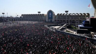 تصویری از وداع مردم با شهید آیت الله خامنه ای