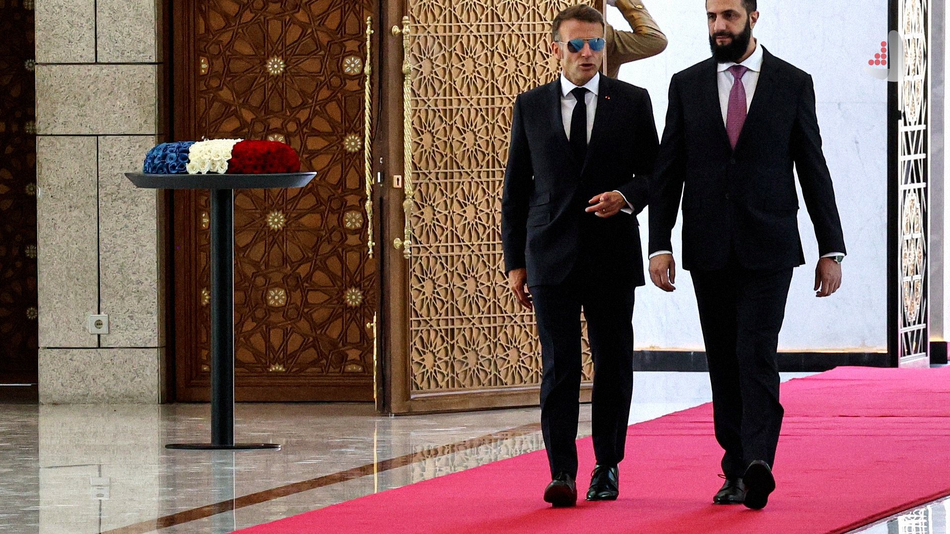 احمد الشرع و مکرون
