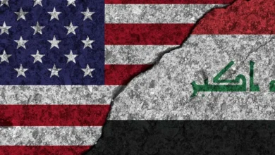 پرچم عراق و ایالات متحده