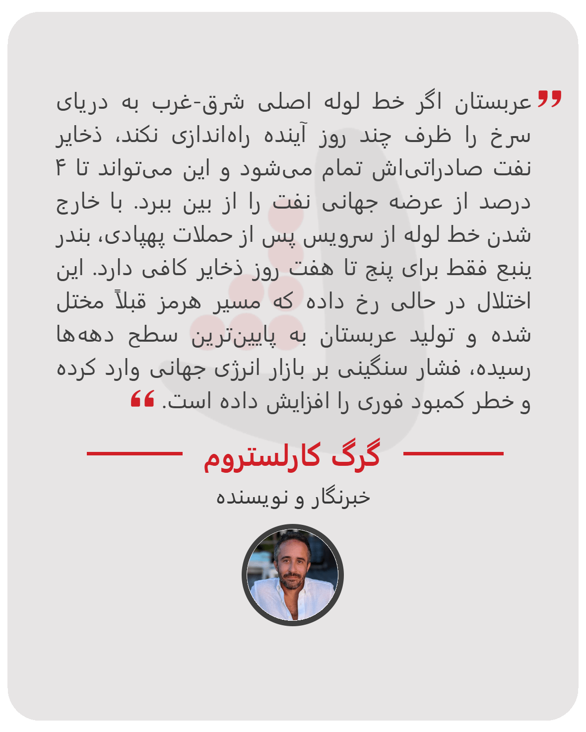 گرگ کارلستروم - خبرنگار و نویسنده
