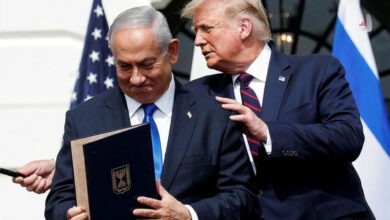 دونالد ترامپ و بنیامین نتانیاهو در کاخ سفید